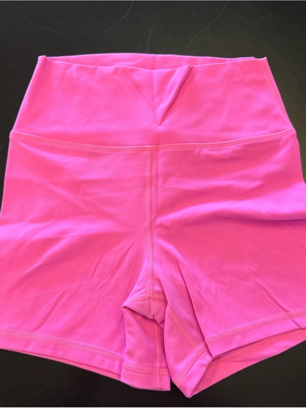 Fleo Hot Pink High-Waist Bike Shorts